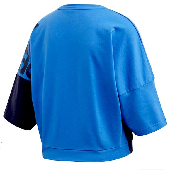 Adidas French Terry Pullover Blue - Picture 5 of 10